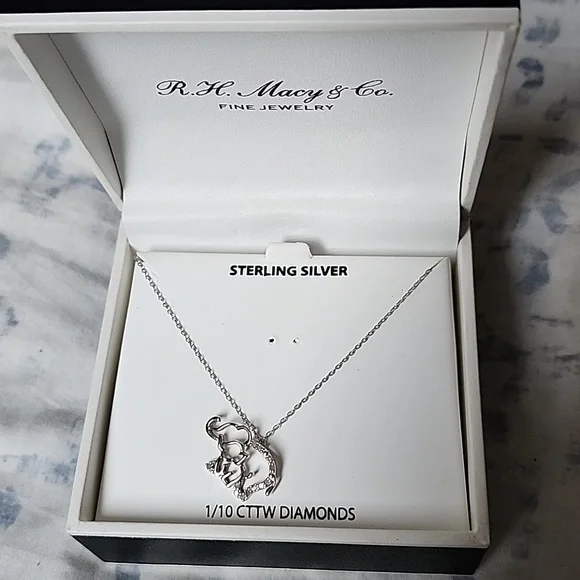 Jewelry Mama Elephant And Baby Elephant Necklace Poshmark